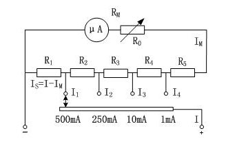 萬(wàn)用表使用技巧之直流電流電壓測(cè)量測(cè)量電路的工作原理