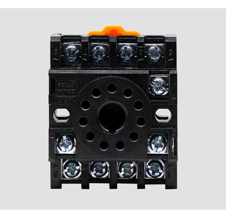 德力西圓形通用 JQX繼電器底座 產(chǎn)品外形尺寸