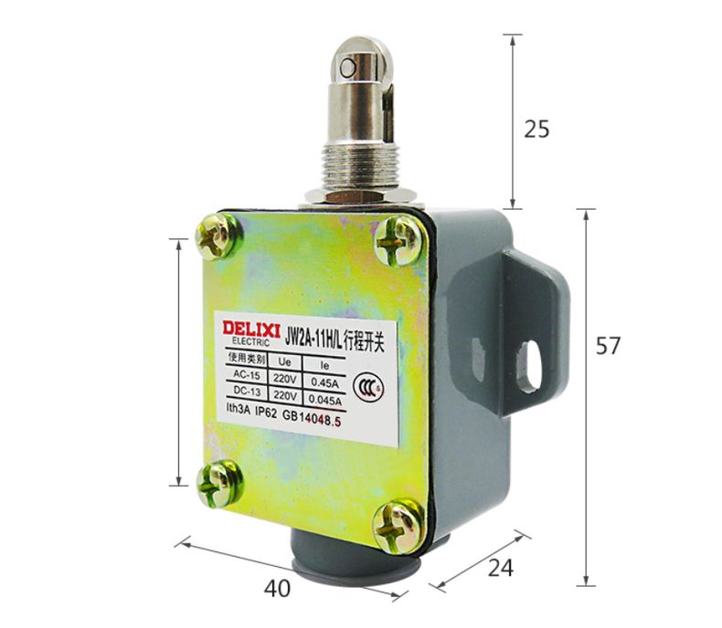 德力西行程開關(guān) JW2A-11H/L 單滾輪式自動復(fù)位限位開關(guān) 上下復(fù)位