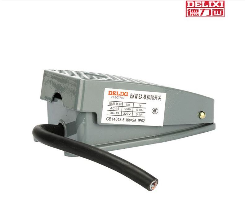 德力西EKW5A-B腳踏開關(guān) YBLT-EKW/5A-B正品德力西腳踏開關(guān) 腳踩開關(guān)踏板開關(guān)