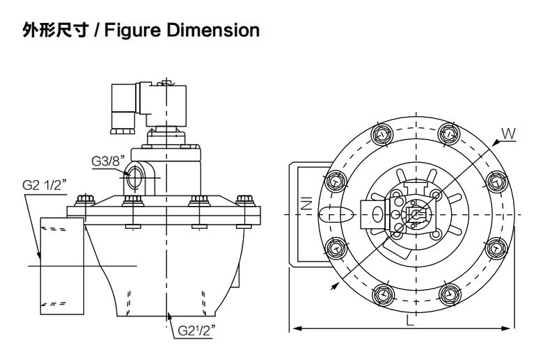 德力西DMF高原型脈沖閥 高原脈沖閥 高原式脈沖閥 布袋除塵器電磁脈沖閥直角式 淹沒式