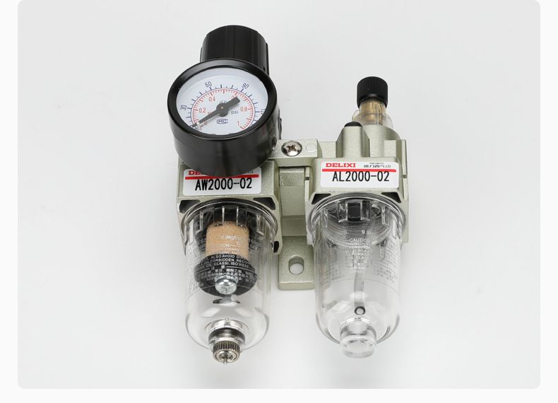 德力西AC2000-02氣源處理器 日本S型氣源處理元件 油水分離器減壓閥 空壓機(jī)空氣過(guò)濾器三聯(lián)件