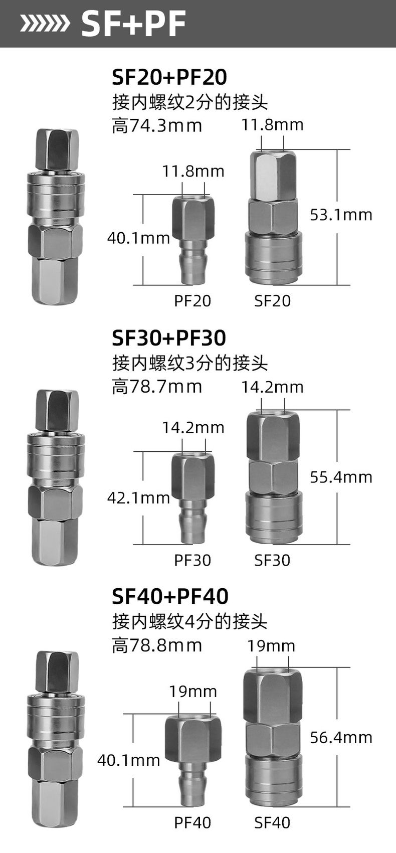 德力西C式快速接頭 C式快接帶自鎖氣動接頭公母頭 氣動空壓機(jī)氣泵軟管快速插頭 PU氣管快接頭