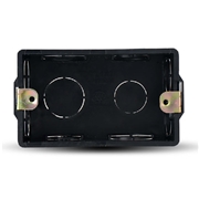 德力西118型暗盒黑色