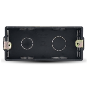 德力西118型暗盒黑色尺寸154